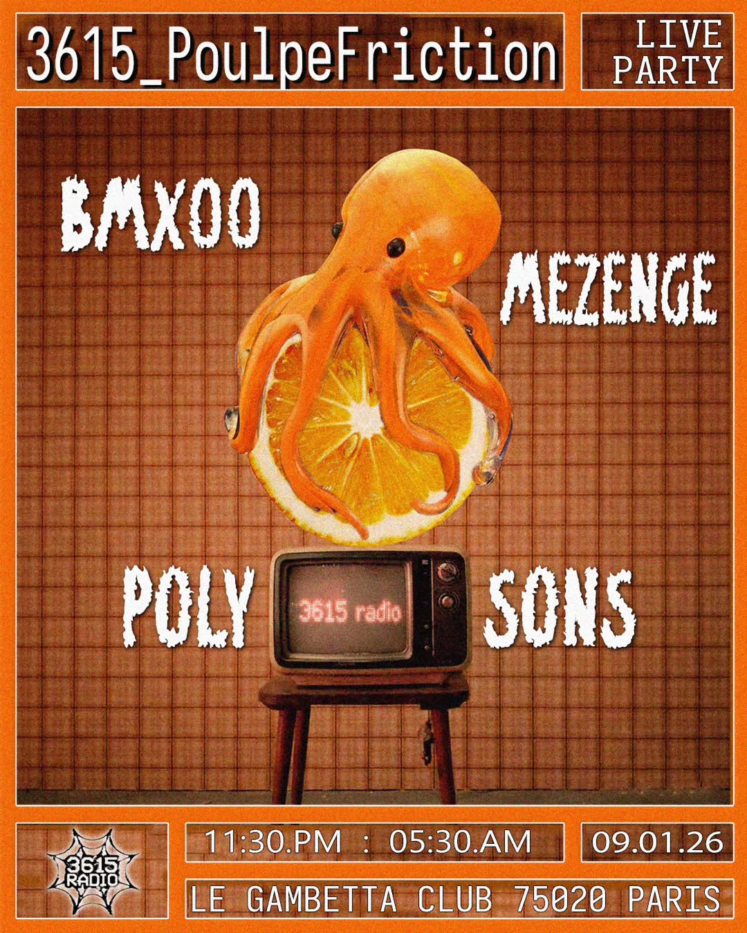 3615_PoulpeFriction Live PA